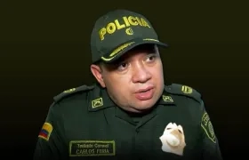El coronel Carlos Feria, Jefe de la Protección Presidencial.