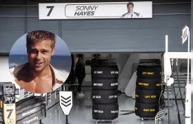 Actor Brad Pitt filma película de la Fórmula 1.