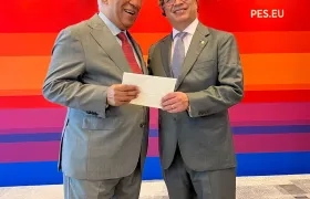 Primer ministro de Portugal, Antonio Costa y el Presidente de Colombia, Gustavo Petro.
