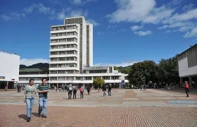Aspecto del campus de la Universidad Nacional de Colombia.