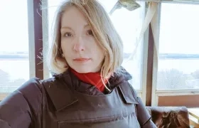 La escritora ucraniana Victoria Amelina