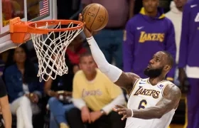 LeBron James, estrella de los Lakers de Los Ángeles. 