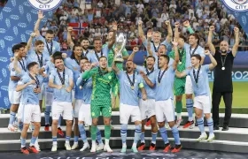El Manchester City ganó por primera vez la Supercopa de Europa. 