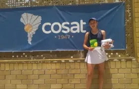 Valentina García, tenista boyacense, campeona en 16 años.  
