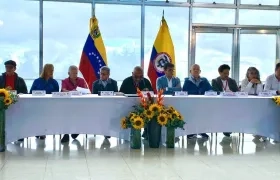 Mesa de dialogo de Gobierno con el ELN en Caracas.