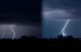 La tormenta eléctrica inusual del sábado en el Estado de Odisha, en India
