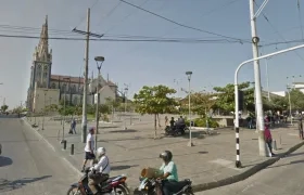 Plaza de San Roque, donde se presentó la riña entre los dos habitantes de calle. 