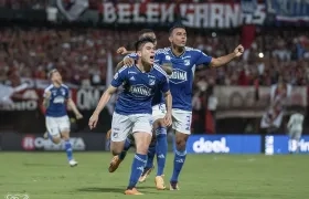 Daniel Ruiz marcó el gol del empate para Millonarios.