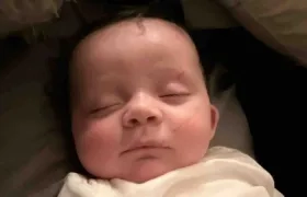 El bebé fue succionado por vientos de más de 200 kilómetros por hora.