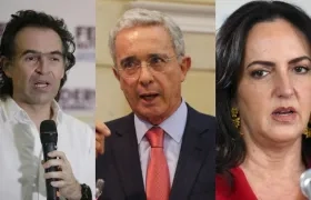 Federico Gutiérrez, Álvaro Uribe Vélez y María Fernanda Cabal. 