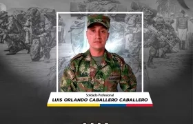 El soldado profesional Luis Caballero Caballero.