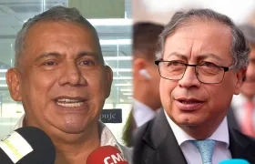 Máximo Noriega y Gustavo Petro.