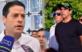El senador Mauricio Gómez y el Alcalde Alejandro Char