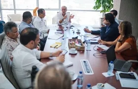 La reunión entre el gobernador Verano y representantes de universidades