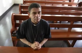 El obispo nicaragüense Rolando Álvarez, crítico del Gobierno del presidente Daniel Ortega.
