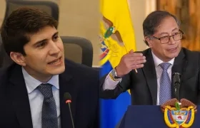 El representante Wadith Manzur y el Presidente Gustavo Petro.