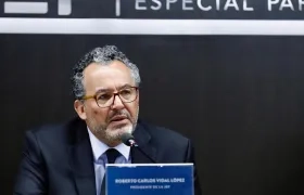 Presidente de la JEP, Roberto Vidal.