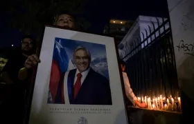 Una fotografía del expresidente de Chile Sebastián Piñera. 