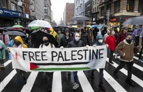 La marcha en Nueva York a favor de Palestina