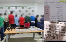 Los capturados en los operativos por parte de la Dijin y la Fiscalía. 