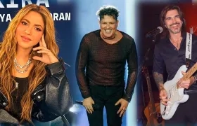 Shakira, Carlos Vives y Juanes.