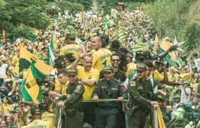 Atlético Bucaramanga llegando a la capital nortesantandereana