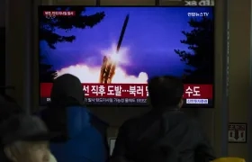 Lanzamiento de misil por parte de Corea del Norte. 