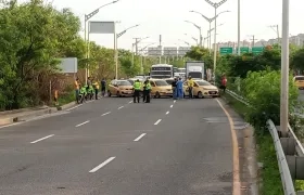 El bloqueo en la Circunvalar.