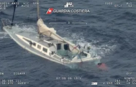 Foto referencia de un naufragio en las costas de Italia