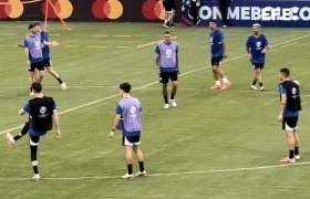 Práctica de la selección de Uruguay. 