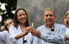 La líder opositora María Corina Machado y el candidato Edmundo González.