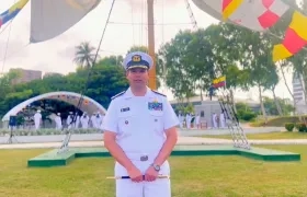 El contralmirante John Henry Ruíz Murcia, director de la Escuela Naval de Suboficiales ARC Barranquilla.