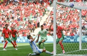 El gol del descuento para Argentina marcado por Giuliano Simeone. 