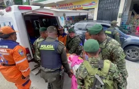 El Ejército en Misión Humanitaria en medio del paro armado del ELN en Chocó. 