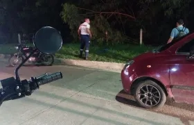 Lugar donde se presentó el accidente en la Circunvalar. 