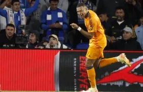 Kylian Mbappé marcó, de pena máxima, el segundo gol del Real Madrid ante Real Sociedad.