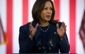 Kamala Harris, vicepresidenta y candidata demócrata. 