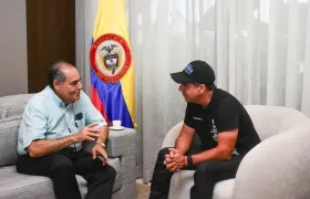 Agente interventor de Air-e, Carlos Diago / Alcalde de Barranquilla, Alejandro Char. 