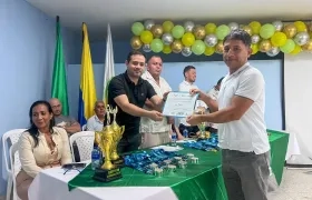 Ceremonia de premiación de los Juegos Nacionales Deportivos y Recreativos Comunales, en Baranoa.