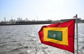 Panorámica de Barranquilla desde el río.