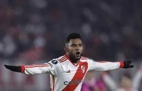 Miguel Ángel Borja, delantero colombiano de River Plate.