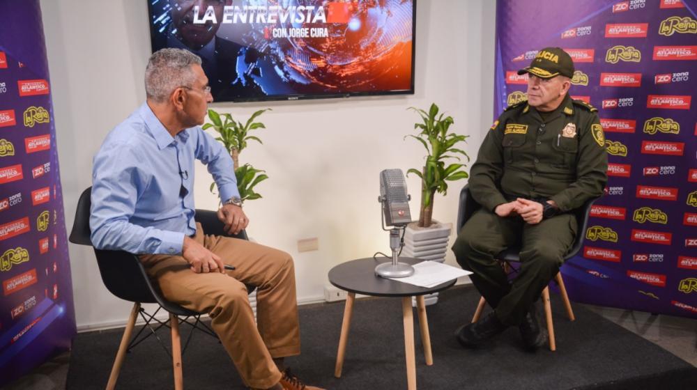 La Entrevista con Jorge Cura al General Ricardo Alarcón, Comandante de la Policía Metropolitana de Barranquilla