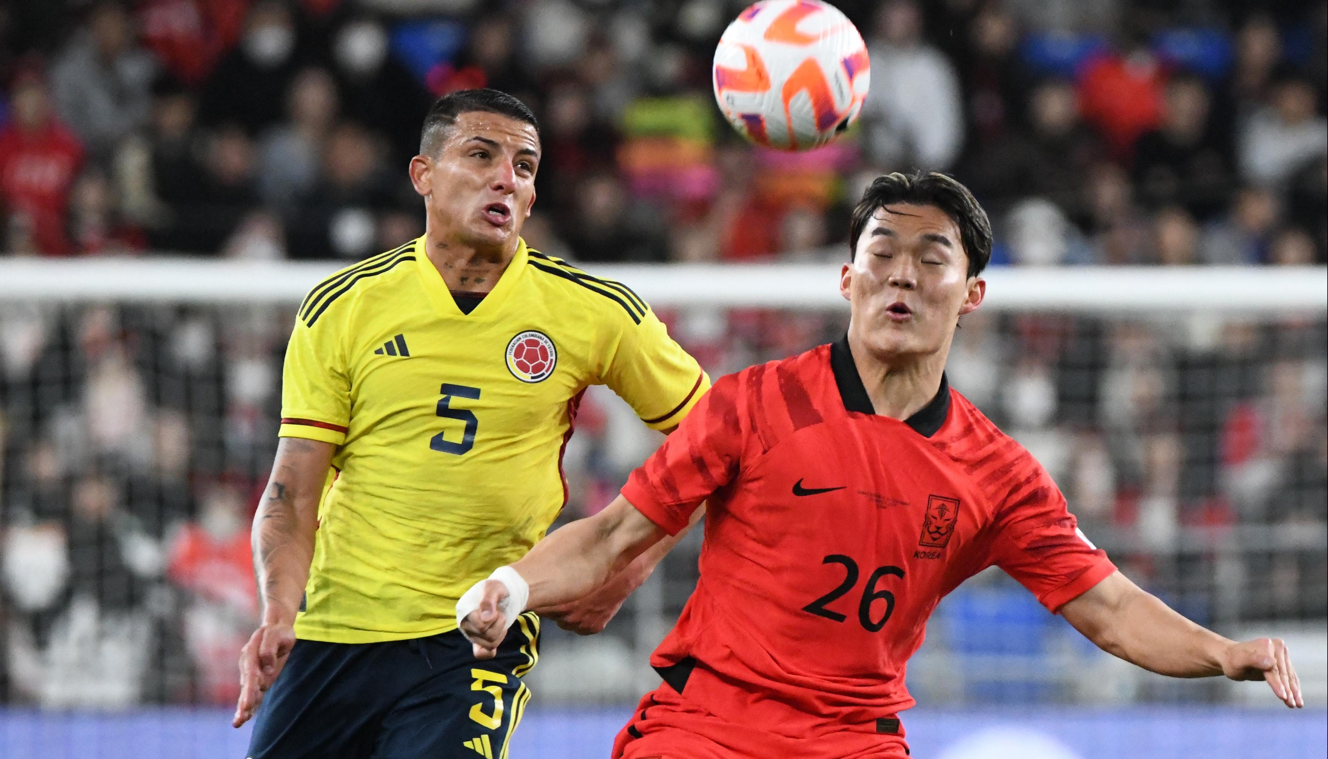 Kevin Cstaño en acción durante el partido contra Corea del Sur.