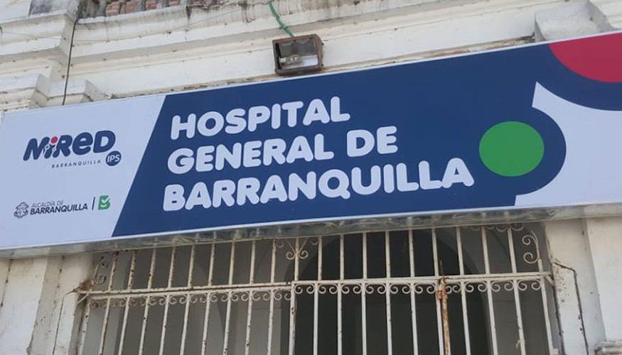 Los dos jóvenes fueron llevados al Hospital General de Barranquilla. 