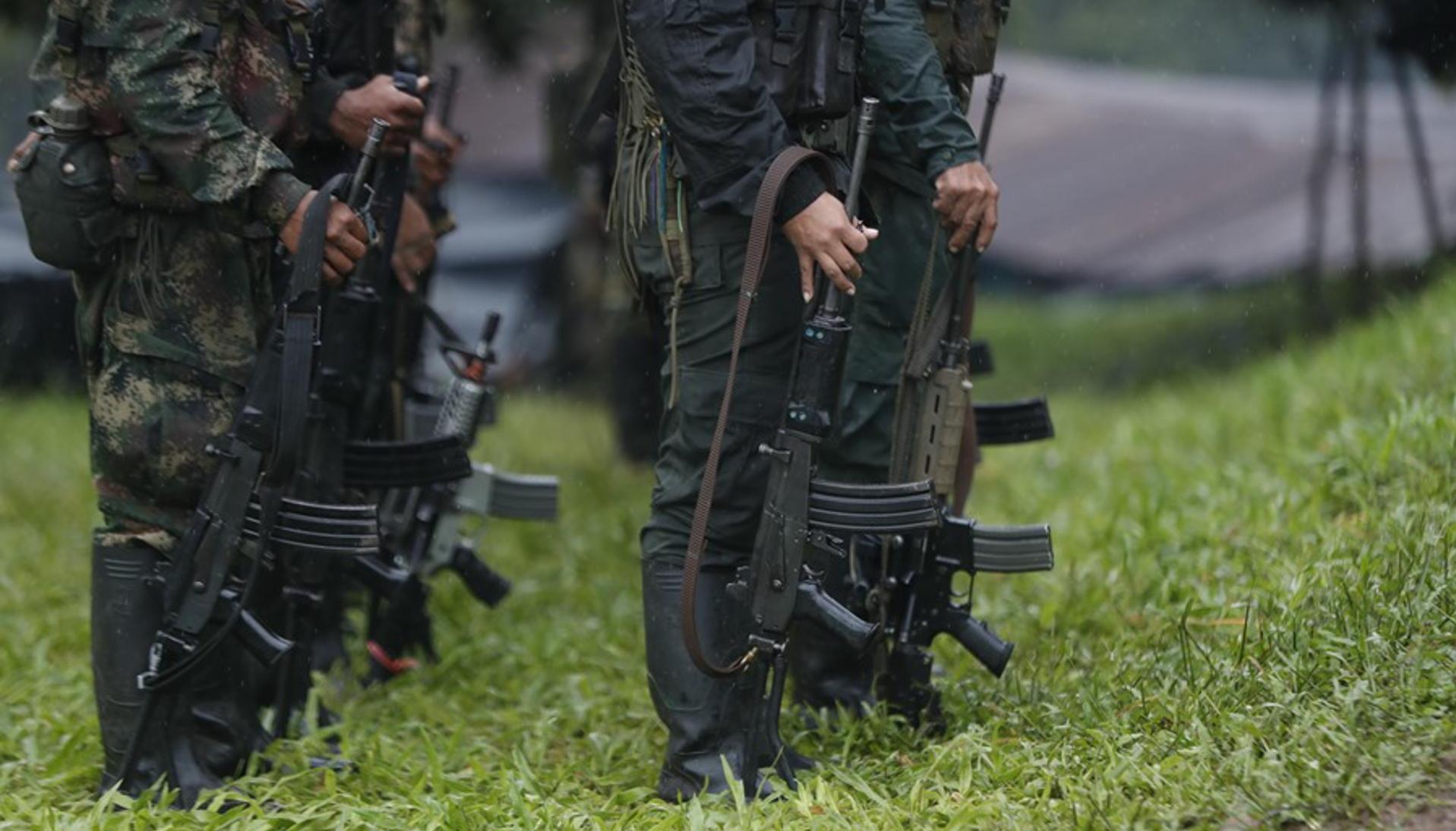 Guerrilleros de las disidencias de las FARC. 