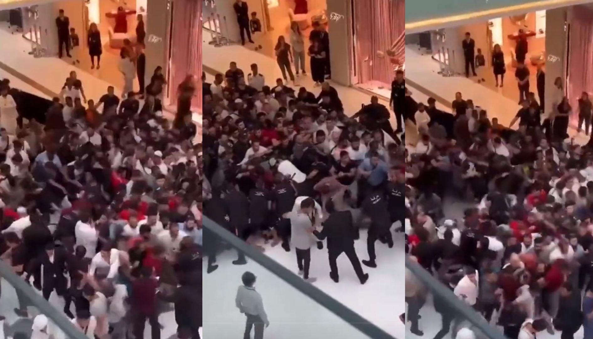 Caos en centro comercial en Dubái.