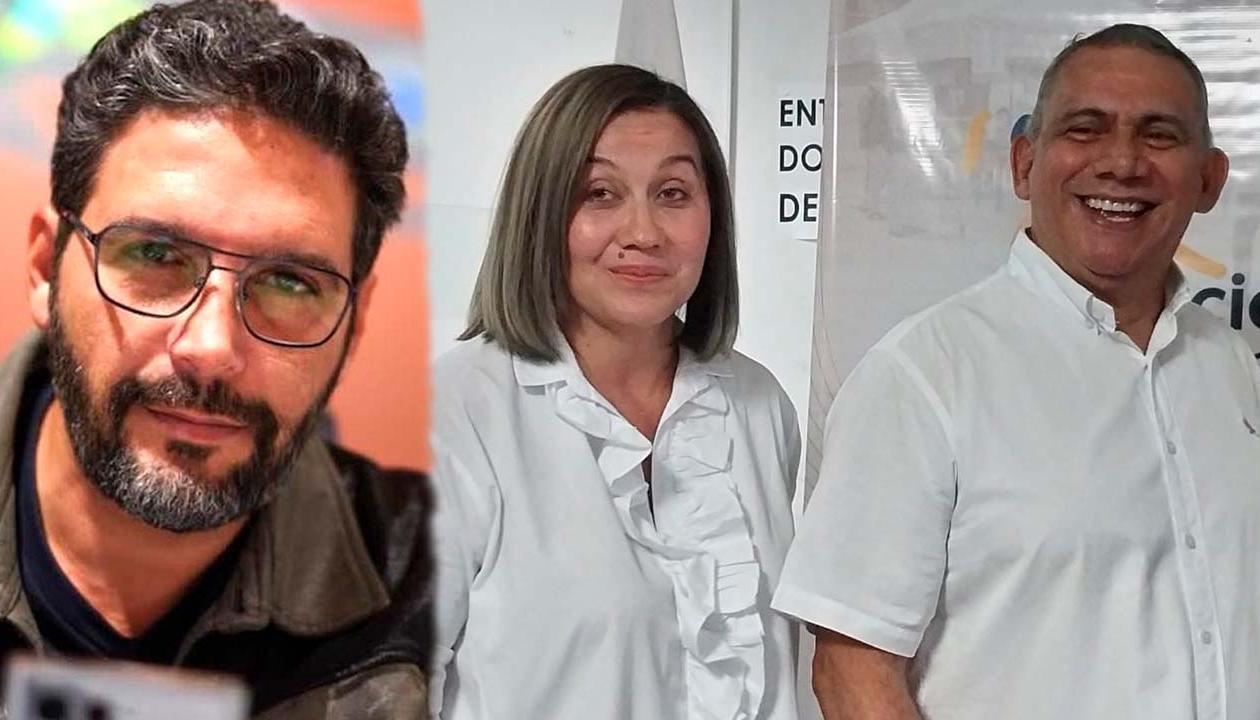 Agmeth Escaf, Verónica Patiño y Máximo Noriega.