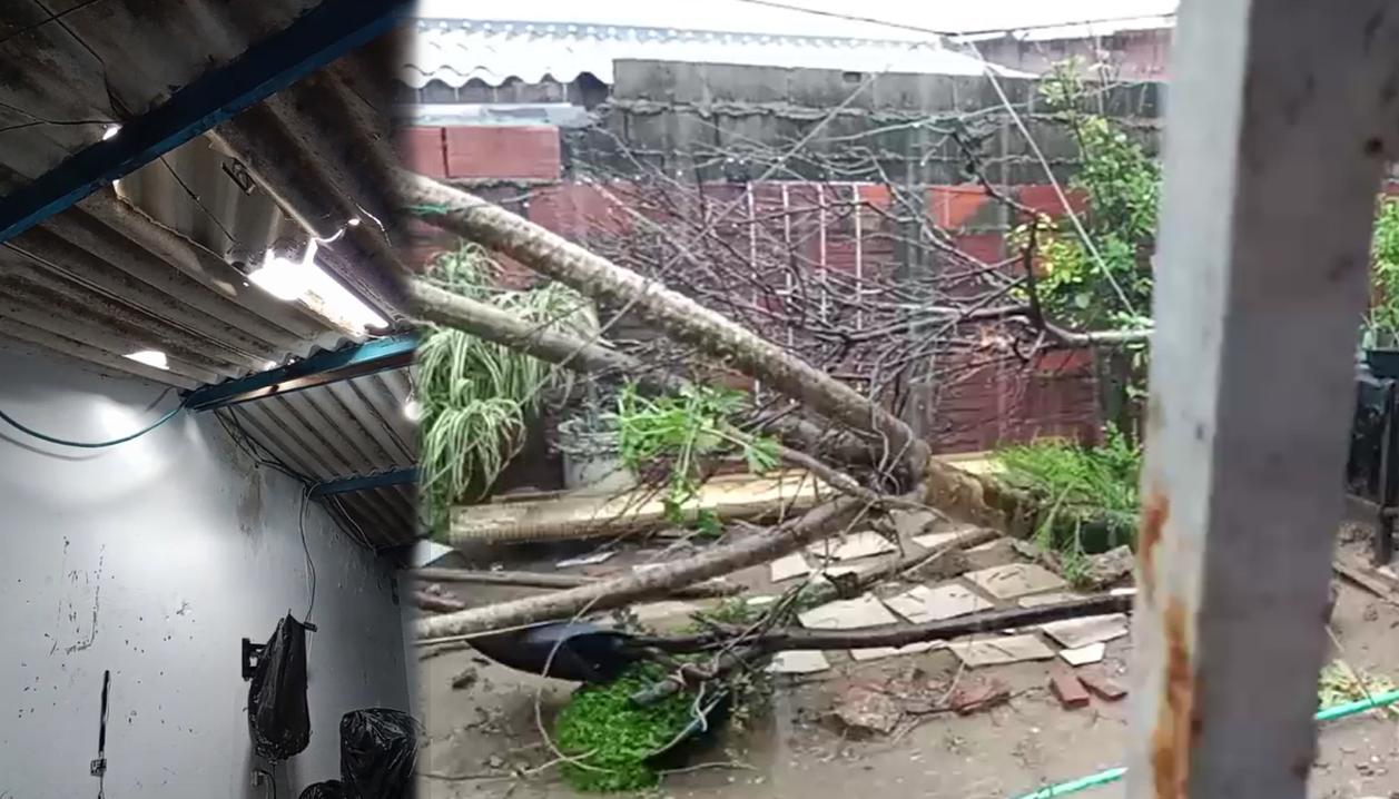 Fuertes vientos desecharon casas en Mundo Feliz, en Galapa