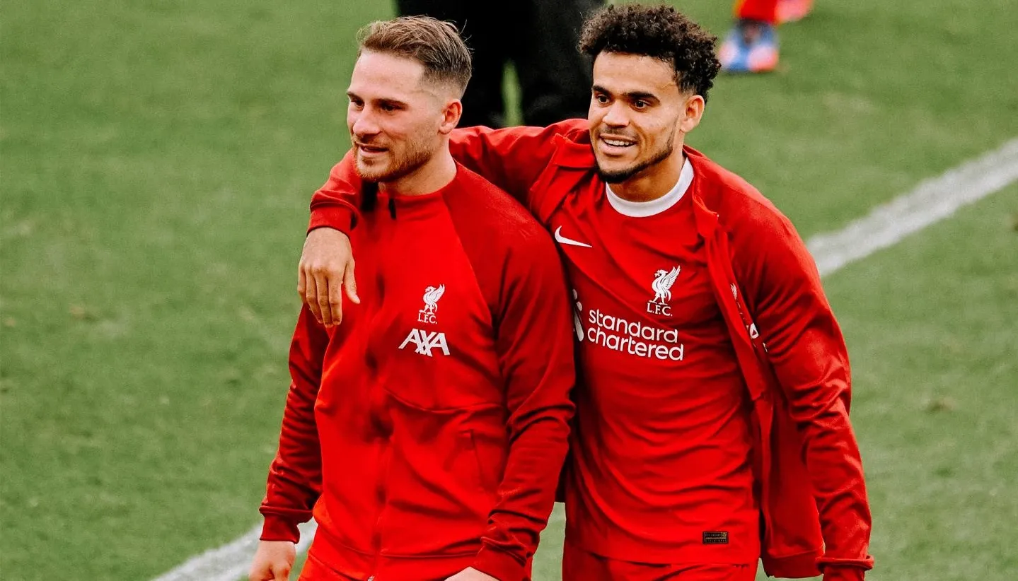 Alexis Mac Allister y Luis Díaz han hecho una gran amistad en el Liverpool.