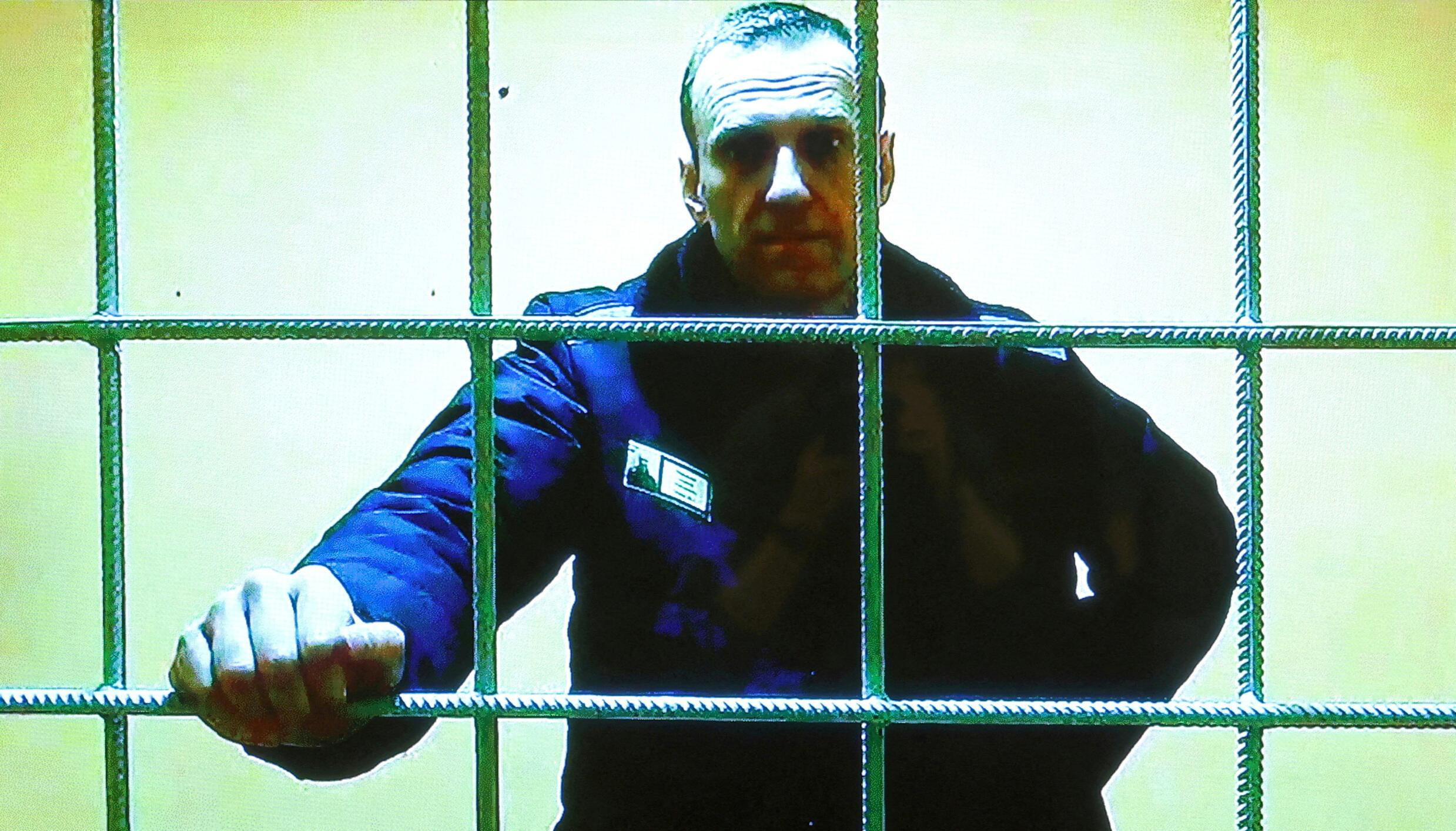 Alexéi Navalni cuando estaba detenido en una cárcel rusa. 
